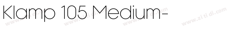 Klamp 105 Medium字体转换